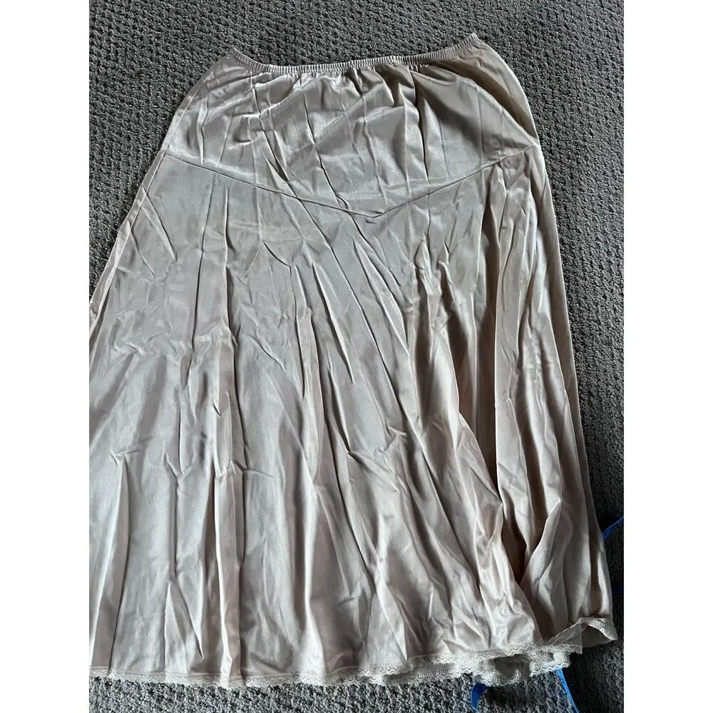 Lot 5 Knee Length Slips Various Brands all slips used
